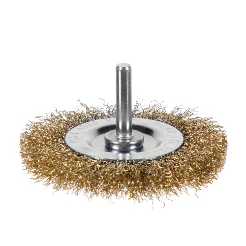 Щетка для дрели дисковая Dexter 75 мм латунная