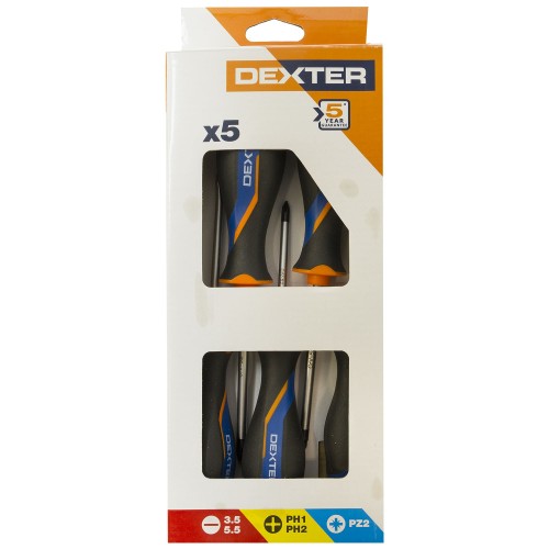 Набор отверток Dexter SL/PH/PZ 5 шт.
