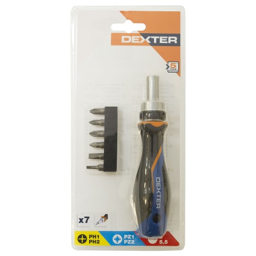 Отвёртка со сменными насадками Dexter 6 шт.