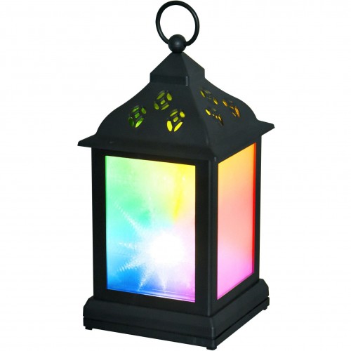 Фонарь Uniel 11х22 см RGB 3D, цвет чёрный