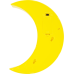 Ночник «Полумесяц» 3 Вт, цвет жёлтый