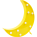 Ночник «Полумесяц» 3 Вт, цвет жёлтый