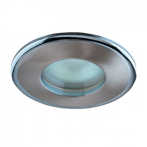 Светильник встраиваемый Aqua, цоколь GU5.3, 50 Вт, цвет никель/хром, IP65