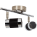 Спот Канна 2хGU10х50 Вт IP44 цвет чёрный/хром