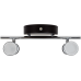 Спот светодиодный Костус 2х5 Вт 3000 К IP44 цвет чёрный/хром