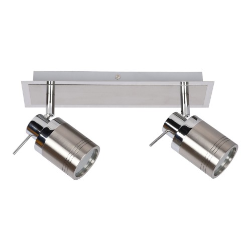 Светильник накладной Escada 2хGU10 IP44 цвет хром/никель