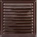 Решетка вентиляционная с сеткой Вентс МВМ 200 с, 200х200 мм, цвет коричневый