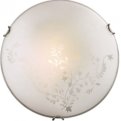 Светильник настенно-потолочный Kusta 2xE27x100 Вт, цвет белый/бронза