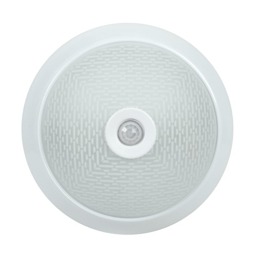 Светильник потолочный НПО, 2хE27, 31 см, с датчиком движения