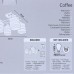 Люстра Coffee 4хЕ27х60 Вт, металл/стекло, цвет белый/коричневый