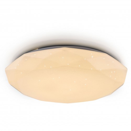 Светильник настенно-потолочный светодиодный 60 Вт, 50 см, цвет белый, пульт