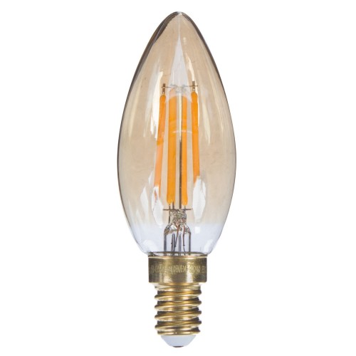 Лампа светодиодная Uniel Vintage свеча E14 5 Вт 420 Лм свет теплый белый