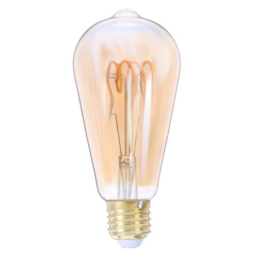 Лампа светодиодная Lexman ST64 E27 5 Вт свет янтарный