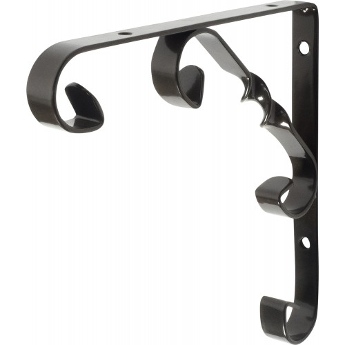 Кронштейн Орнамент 15х15 см нагрузка до 25 кг цвет бронза