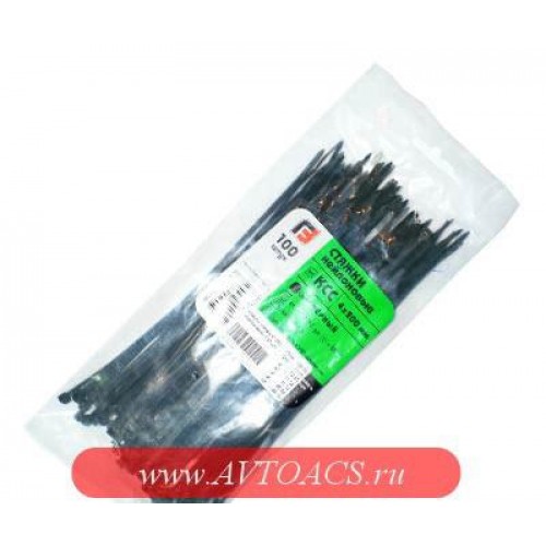 Хомуты-стяжки  200х4.0 мм (3,6мм) REXANT кабельные нейлон (пластик) Черные min100