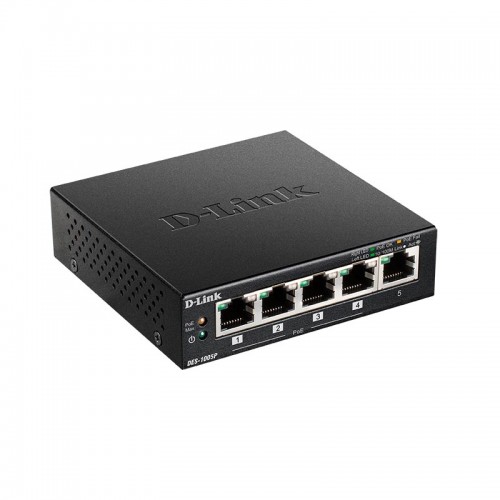 Коммутатор D-LINK DES-1005P/B1A