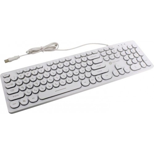 Клавиатура Oklick 420MRL White USB
