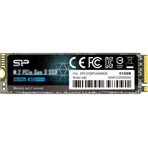 Накопитель SSD 512Gb Silicon Power A60 (SP512GBP34A60M28)