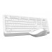 Комплект (клавиатура+мышь) A4 FG1010, USB, беспроводной, белый [fg1010 white]