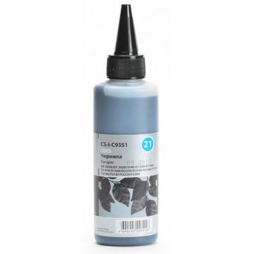 Чернила для струйных картриджей HP DJ 3920/3940/D1360/D1460/D1470/D1560 Black (Cactus) 100мл