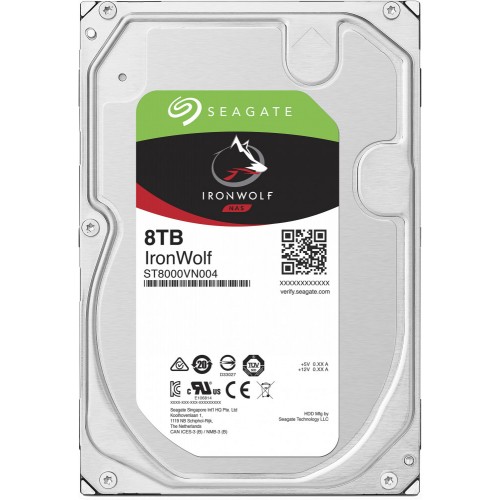 Накопитель HDD 3.5" 8Tb SATA-III Seagate IronWolf (ST8000VN004)