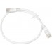 Патч-корд Lanmaster UTP TWT-45-45-0.5-WH вилка RJ-45-вилка RJ-45 кат.5е 0.5м белый ПВХ