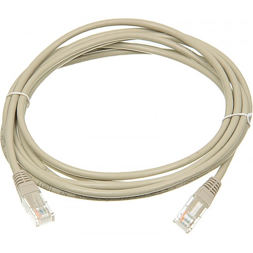 Патч-корд Lanmaster UTP TWT-45-45-3.0-GY вилка RJ-45-вилка RJ-45 кат.5е 3м серый ПВХ