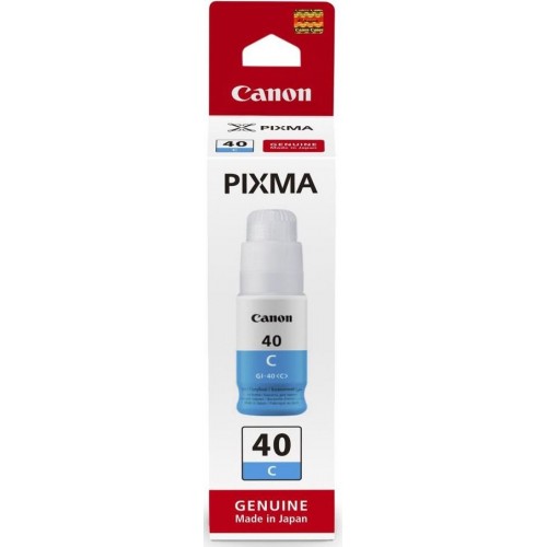 Картридж струйный Canon GI-40 C 3400C001 голубой (70мл) для Canon Pixma G5040/G6040