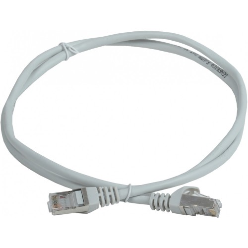 Патч-корд ITK PC01-C5EF-05M-G экранированный (FTP) серии GENERICA,5e, 4 пары, 26 AWG, оболочка: ПВХ (PVC), 0.5м, серый