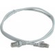 Патч-корд ITK PC01-C5EF-05M-G экранированный (FTP) серии GENERICA,5e, 4 пары, 26 AWG, оболочка: ПВХ (PVC), 0.5м, серый