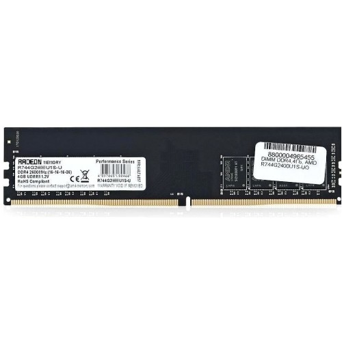 Оперативная память 4Gb DDR4 2666MHz AMD (R744G2606U1S-U) RTL