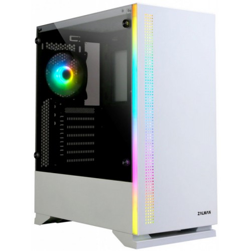 Корпус ZALMAN S5, ATX, WHITE, WINDOW, 2xCOMBO 