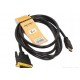 Кабель HDMI(19M)-DVI-D(25M), TV-COM, 2m, черный
