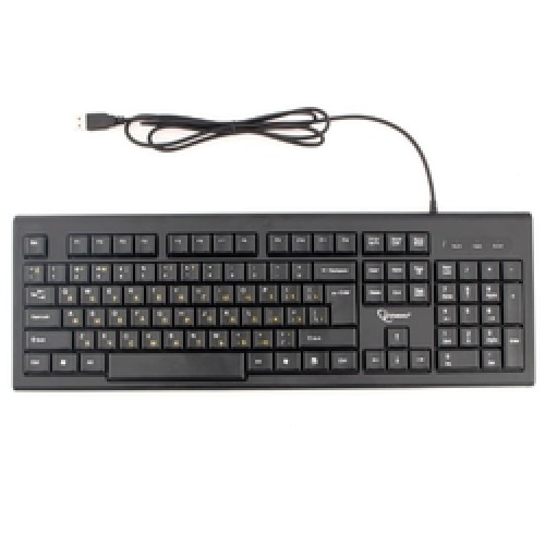 Клавиатура Gembird KB-8354U-BL { USB, черный, 104 клавиши, кабель 1,45м }