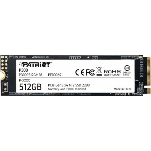 Накопитель SSD Patriot PCI-E x4 512Gb P300P512GM28 P300 M.2 2280