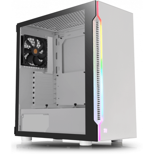 Корпус Thermaltake H200 TG Snow RGB белый без БП ATX 1x120mm 2xUSB3.0 audio bott PSU