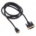 Кабель аудио-видео Buro HDMI (m)/DVI-D (Dual Link) (m) 1.8м. BHP RET HDMI_DVI18