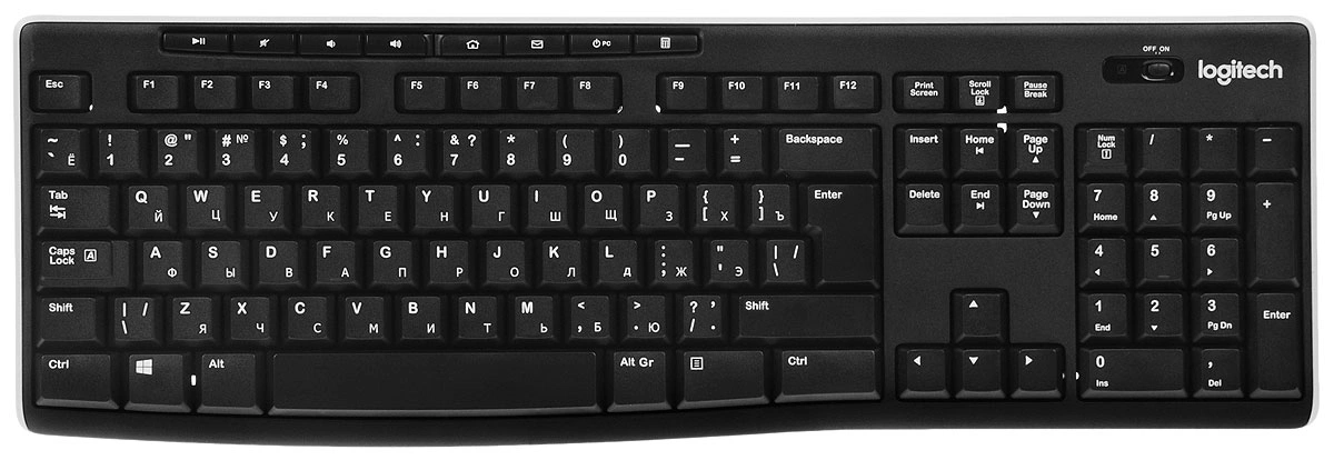 Клавиатура беспроводная Logitech Wireless K270 (920-003757)