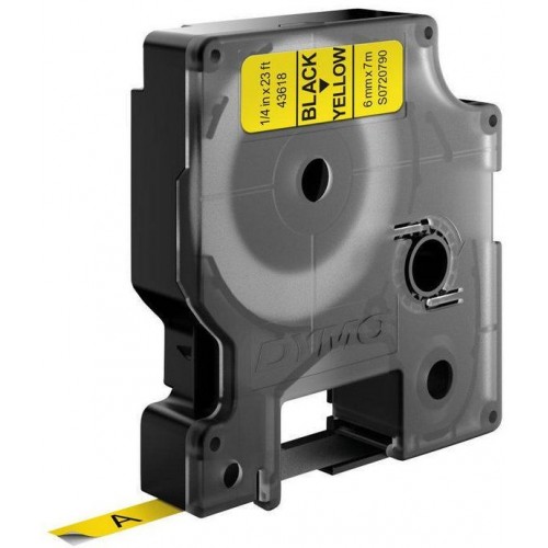 Картридж ленточный Dymo D1 S0720790 черный/желтый для Dymo