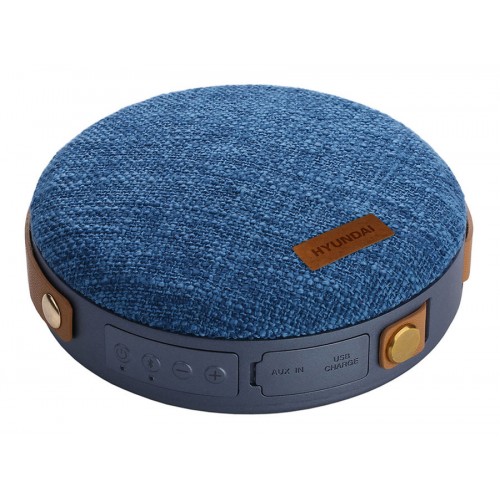 Колонка порт. Hyundai H-PAC520 синий 8W 1.0 BT/3.5Jack 10м 2200mAh