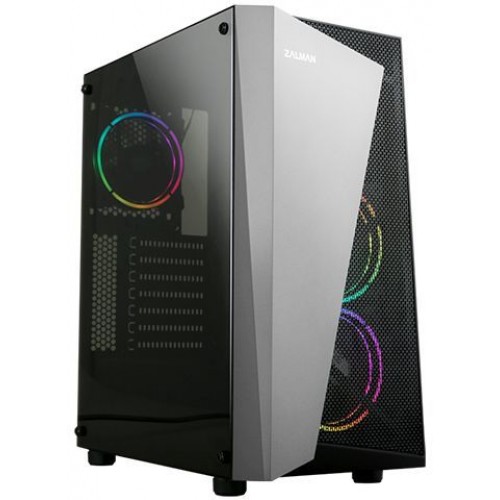 Корпус ATX ZALMAN S4 Plus, Midi-Tower, без БП, черный