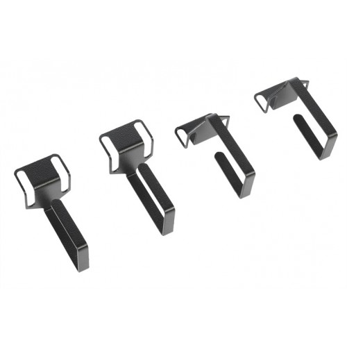 Органайзер кабельный одинарный изгонутый, цвет черный