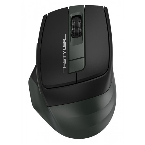 Мышь A4 Fstyler FB35 зеленый/черный оптическая (2000dpi) беспроводная BT/Radio USB (6but)