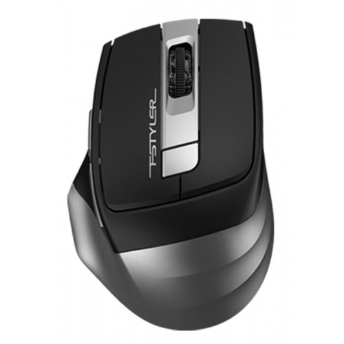 Мышь A4 Fstyler FB35 серый оптическая (2000dpi) беспроводная BT/Radio USB (6but)