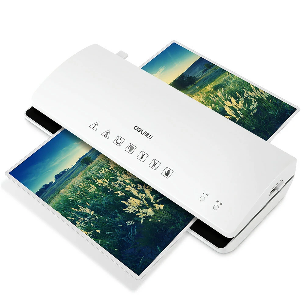 Ламинатор Deli 3897 серый A4 (50-125мкм) 35см/мин