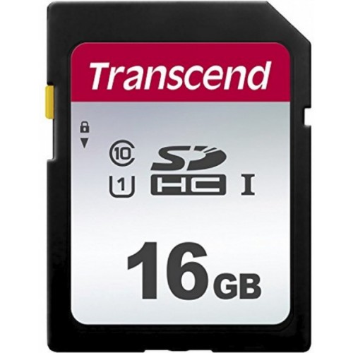 Флеш карта SDHC 16Gb Class10 Transcend TS16GSDC300S w/o adapter