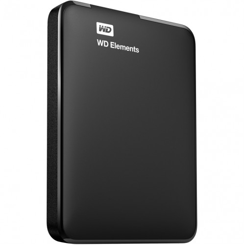 Внешний жесткий диск Western Digital Elements HDD EXT 1000Gb, 5400 rpm, USB 3.0, 2.5" BLACK (WDBUZG0010BBK-WESN)