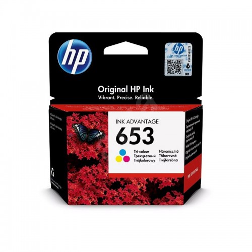 Картридж струйный HP 653 3YM74AE многоцветный (200стр.) (5мл) для HP DeskJet Plus Ink Advantage 6075/6475