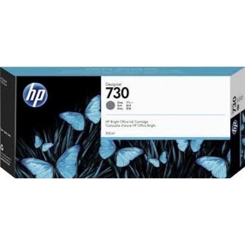 Картридж струйный HP 730 P2V72A серый (400мл) для HP DJ T1700