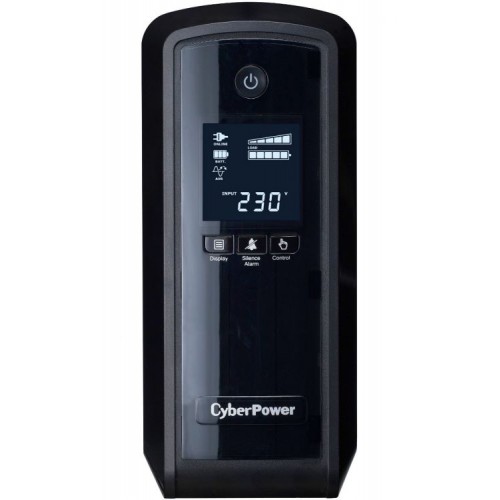 ИБП CyberPower CP900EPFCLCD, Line-Interactive, 900VA/540W, 6 Schuko розеток, USB, RJ11/RJ45, LCD дисплей, Black, 0.33х0.36х0.2м., 8.3кг. CP900EPFCLCD